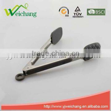 WCHXK02 Premium Comfort Stainless Steel Locking Kitchen Tongs Food Tong With Silicone Heads, Good Grip photo-3