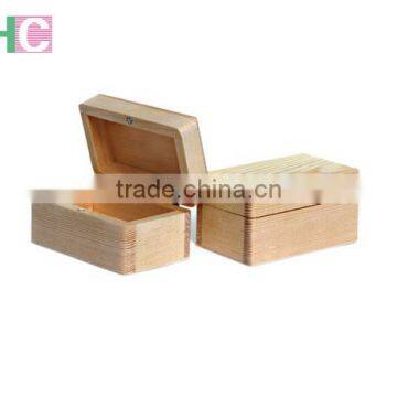 Unfinish Wood Gift Box Wood Craft Box photo-2