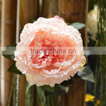 92cm Long Single Stem Peony Wedding Home Decor Artificial Silk Flower photo-4