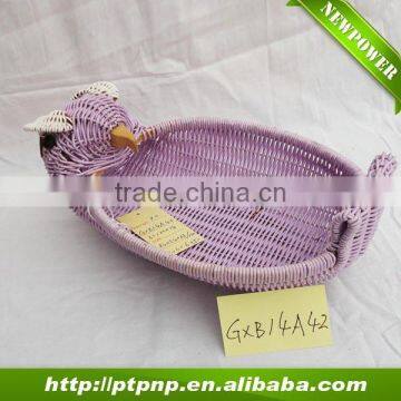 wholesale woven plastic basket for home and garden