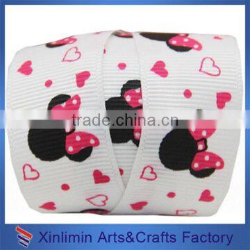 Various Printed Lovely Pattern of Bows Satin Ribbon