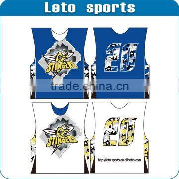 sublimation lacrosse reversible jerseys