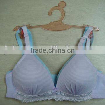 js-1621 latest sweet young girls bra with nice color design accept OEM