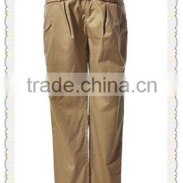 woman office/formal wear pants design slim fit wide leg khakis work pants for lady