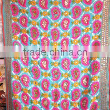 MULTICOLOR PHULKARI GEORGETTE DUPATTA SHAWL, Karachi Hand Embroidery
