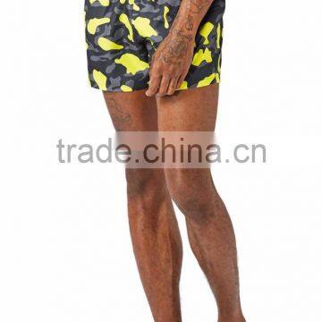 2017MGOO Fitness Camo Swim Trunks 100% Polyester Custom Pattern Printing Skinny Swim Shorts With Mesh Brief Inside photo-2