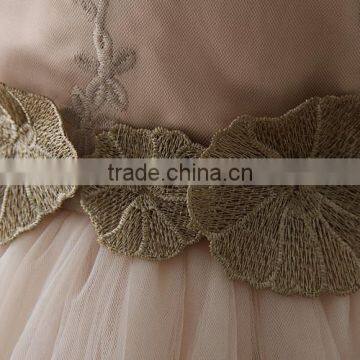 High Quality Elegant Children's Boutique Clothing Sleeves Sexy Handmade Flower Many Layer Baby Party Dress Spain Cake Dresses photo-5