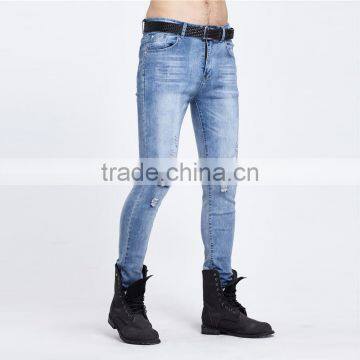 2016 The New Men's Fashion Men's Jeans Brand Jeans Hole Personality Male Personality Slim Comfortable Pants photo-4