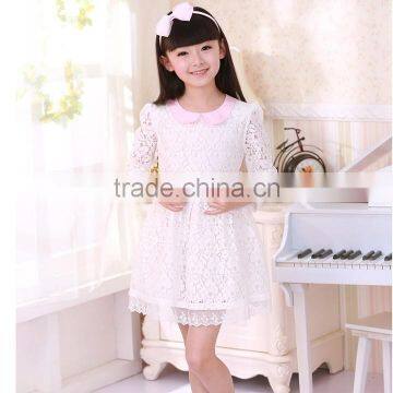 2014 New Arrival Baby Kids Children's Girls Long Sleeve Lace Princess Dress With Belt SV012213 #