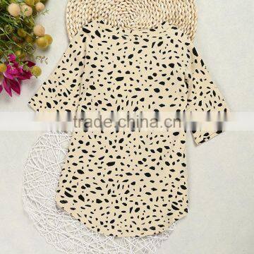 3 Year Old Kids Clothes Three-quarter Length Sleeves Frock Design Girls Dress photo-2