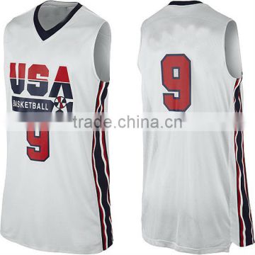 White high quality team usa basketball jerseys