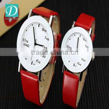 2016 Colorful Geneva Leather Casual Quartz Watch Student Wrist Watch photo-2