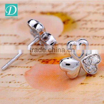 Popular Silver Beautiful Stud Earrings for Women and Girls Jewelry photo-2
