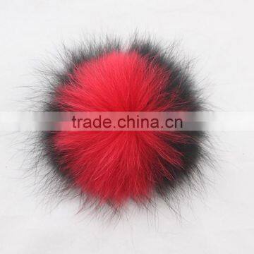 Myfur Wholesale Raccoon Fur Pompom Woman Accessories Plush Pompom Ball photo-2