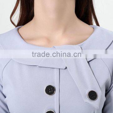 Yihao Trade Assurance New Women Casual Dress Elegant Party Vintage Polka Solid Work Clothing Ladies Office Wear Dresses Dress photo-6