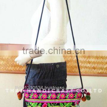 Embroidered HMONG Hill Tribe Shoulder Bag Cross Body Bag