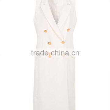 Chic-smart Ivory Sleeveless Western Longline Kurti With Jacket Designs photo-6