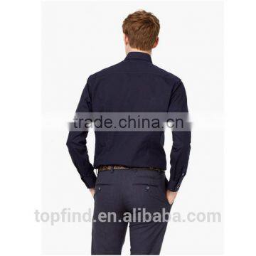 Classic European Style Black Dot Pattern Men's Busniess Shirt photo-2