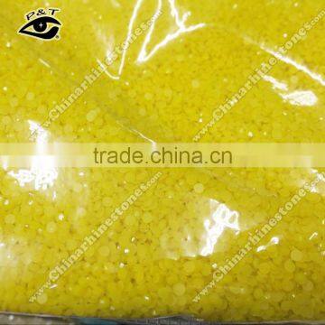Hot Fix Epoxy Rhinestone Resin Crystal SS10 Topaz Yellow Color photo-2