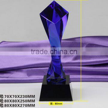 Logo Customized Personalized China Crystal Glass Souvenir Trophy photo-3