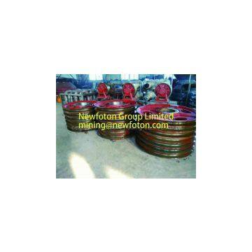 Pulley of electric shovel