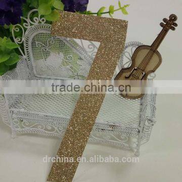 1000pcs gold glitter paper number "7" Decor Festive Birthday Party New Year,Christmas ,Cake