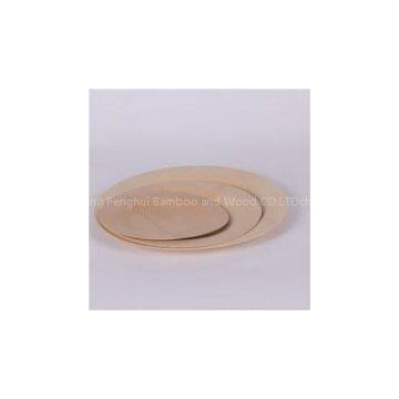 Bamboo Veneer Round Plate