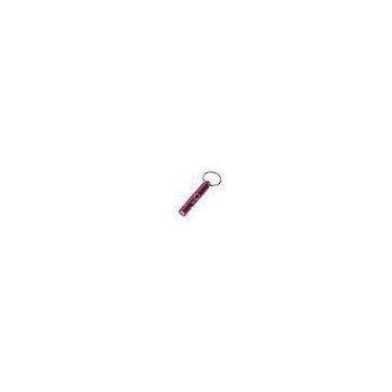 steel wire, aluminum Whistle customized color key ring / Promotional Keychains 30572