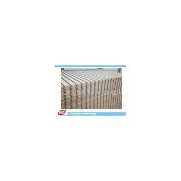 Laminated Melamine Finished Slatwall Display Stands Units MDF / 2400mm * 1200mm * 18mm