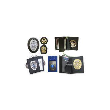 Police Badge Holder Wallet/ Leather Badge Holder Cases