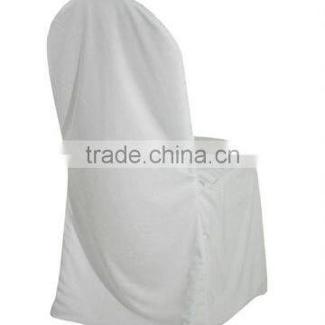 white basic polyester banquet chair cover wedding polyester chair cvoers