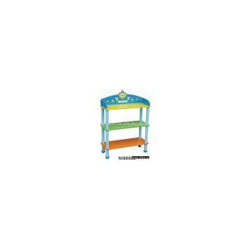 wooden kid furniture-shelf