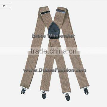 1.5" Wide Solid Color Mens Suspender X Type Undergarment Suspender Brace Casual Business