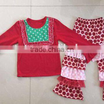 Winter 2016 newborn baby clothes sets baby cotton frocks designs cutting custom suit christmas pajamas family boutique wholesale