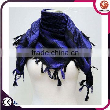 Fashion men striped winter knitted scarf