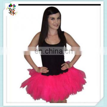 Cheap Adult Womens Party Wear Tulle Hot Pink Sexy Tutu Dress HPC-3003