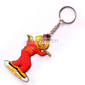 Theme park souvenir plastic keychain,custom keychain