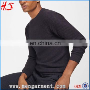 Hot Popular China Supplier Bulk Blank Texture Crewneck Sweater