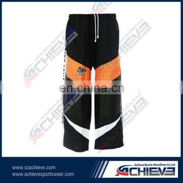 cheap wholesale custom sublimated 100%polyester hockey pants new fashion hot sell