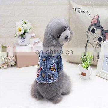 Cartoon character denim clothing, pet clothes