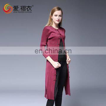 New European Style Coats Autumn Long Overcoat Ladies Without Clothes With Buttons