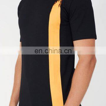 Running Organic Oversize Long Black Couple Raglan Sport Bamboo Rounded Hem Dri Fit Cotton Cheap Blank Custom Men t Shirt photo-2