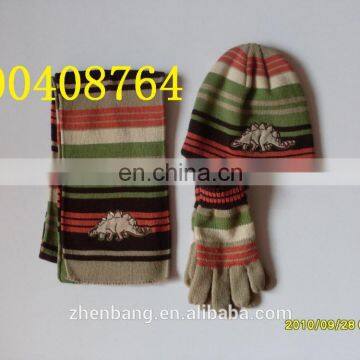 Girl and Boy Fashion Knitted Hat and Scarf Set High Quality