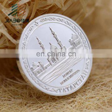 Top Polish Medallion Coin Maker in China Souvenir Commemorative 3D Zinc Alloy Casting French Silver Coin With Your Own Logo photo-4