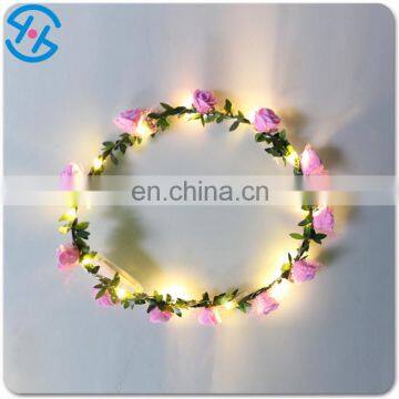 2017 Beautiful Lighted Plastic Flower Garland Grown photo-2