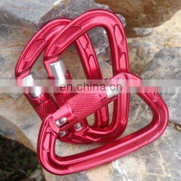 Strong Aviation Aluminum A7075 Rock Climbing Carabiner with Screw Lock