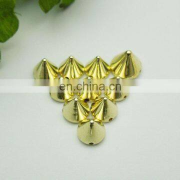 hot sell uv plated acrylic spike studs sew on or glue on