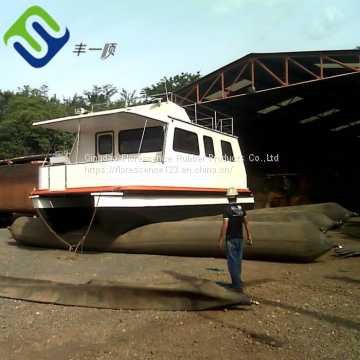 Boat moving natural rubber ship docking airbag for lifting