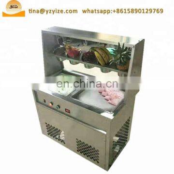 Fruit Fried Ice Cream Roll Machine Fry Flat Pan Ice Cream Machine photo-6