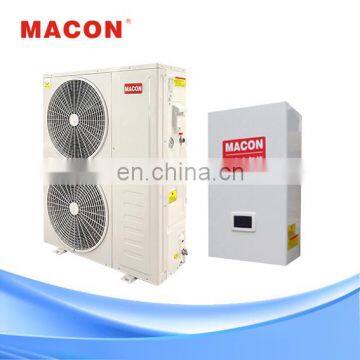 Heating cooling 18KW r410a split evi low heat pump inverter for -35'C for North America